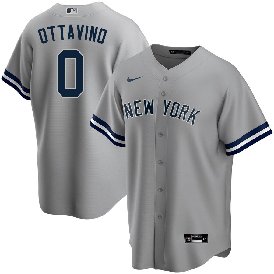 2020 Nike Men #0 Adam Ottavino New York Yankees Baseball Jerseys Sale-Gray